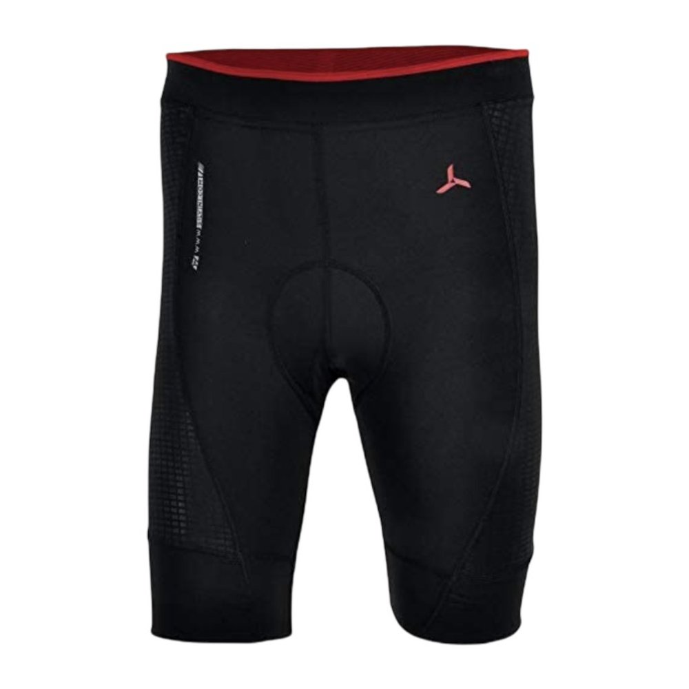 Silvini FORTORE Gel Padded Cycling Shorts Black/Red Reflective Compression